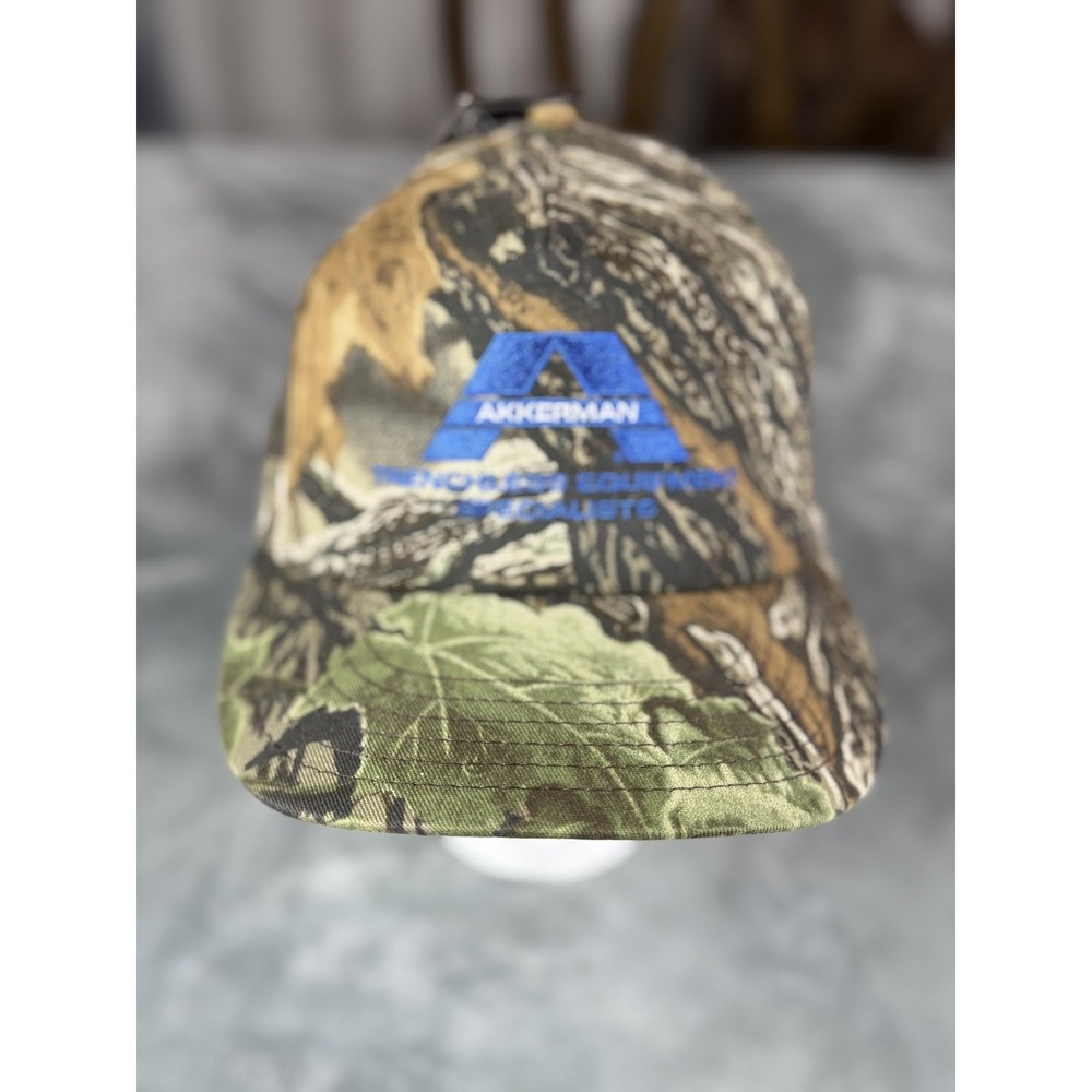 Akkerman Hat Cap Snap Back Realtree Xtra Camo Embroidered Made USA Mens Hunting